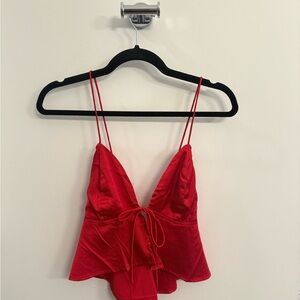 Superdown Scarlet Strappy Top